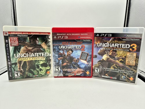Uncharted 3 trilogy - 1,, &