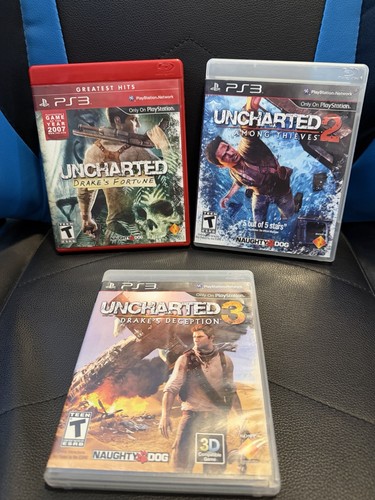 Uncharted trilogy 3 ps3 - 1,2,3,