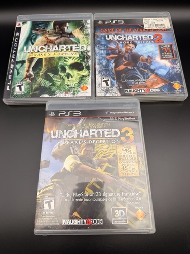 Lotto uncharted 3 - 3, (ps3)