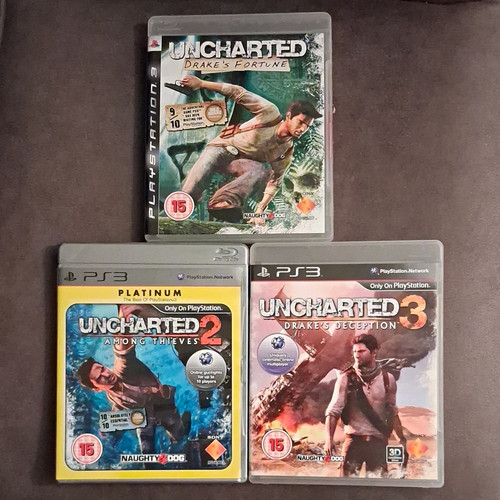 Ps3 uncharted tutte con - uncharted, 1,2&3